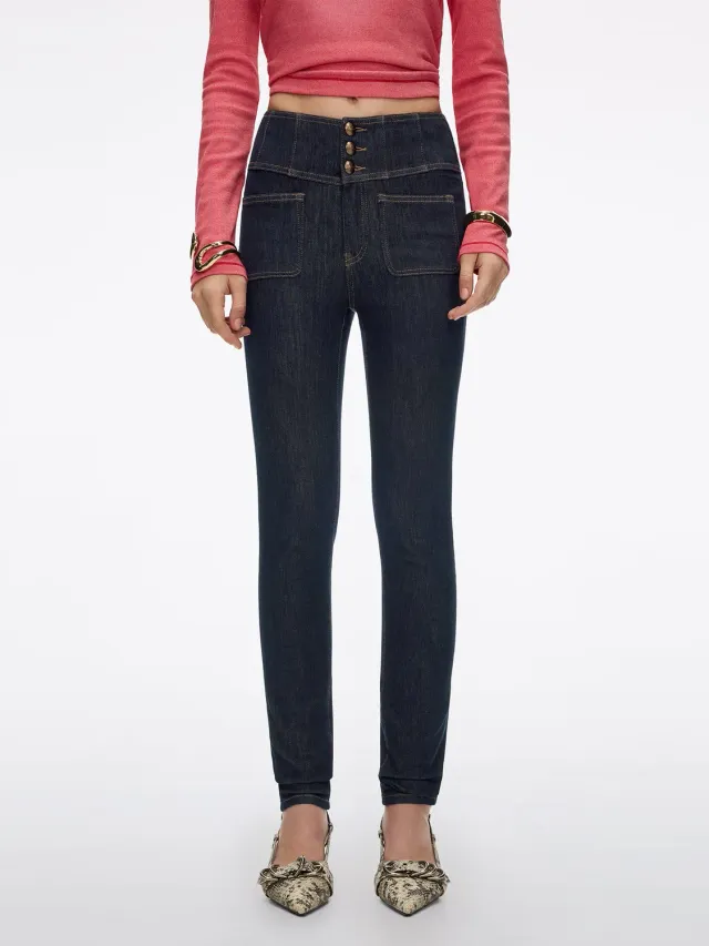 Miss Sixty Glenda Plus 5 skinny jeans mørkeblå
