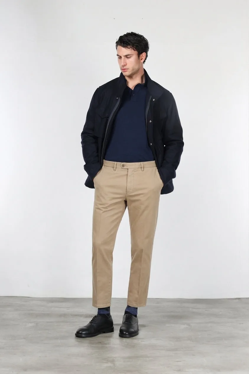 Mason's Garden herre chino bukser mørkebeige carrot fit