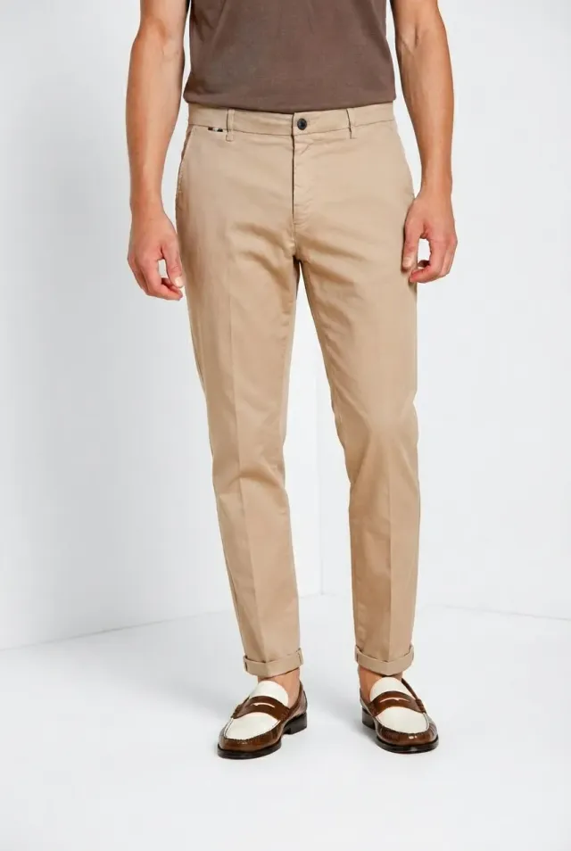 Mason's Osaka chinobukser beige carrot stretch