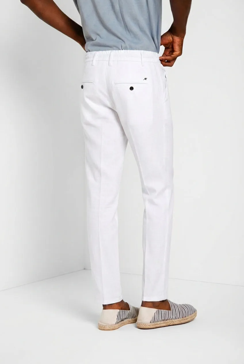 Mason's Milano Jogger chinobukser hvid hør