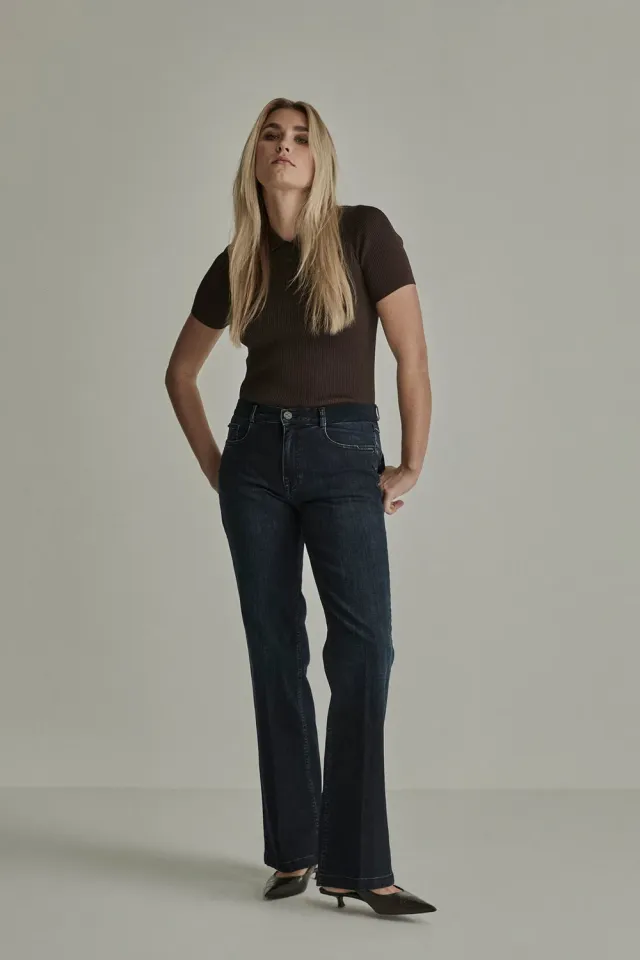 Para Mi Eve Elastic jeans Blue Black lige vide ben