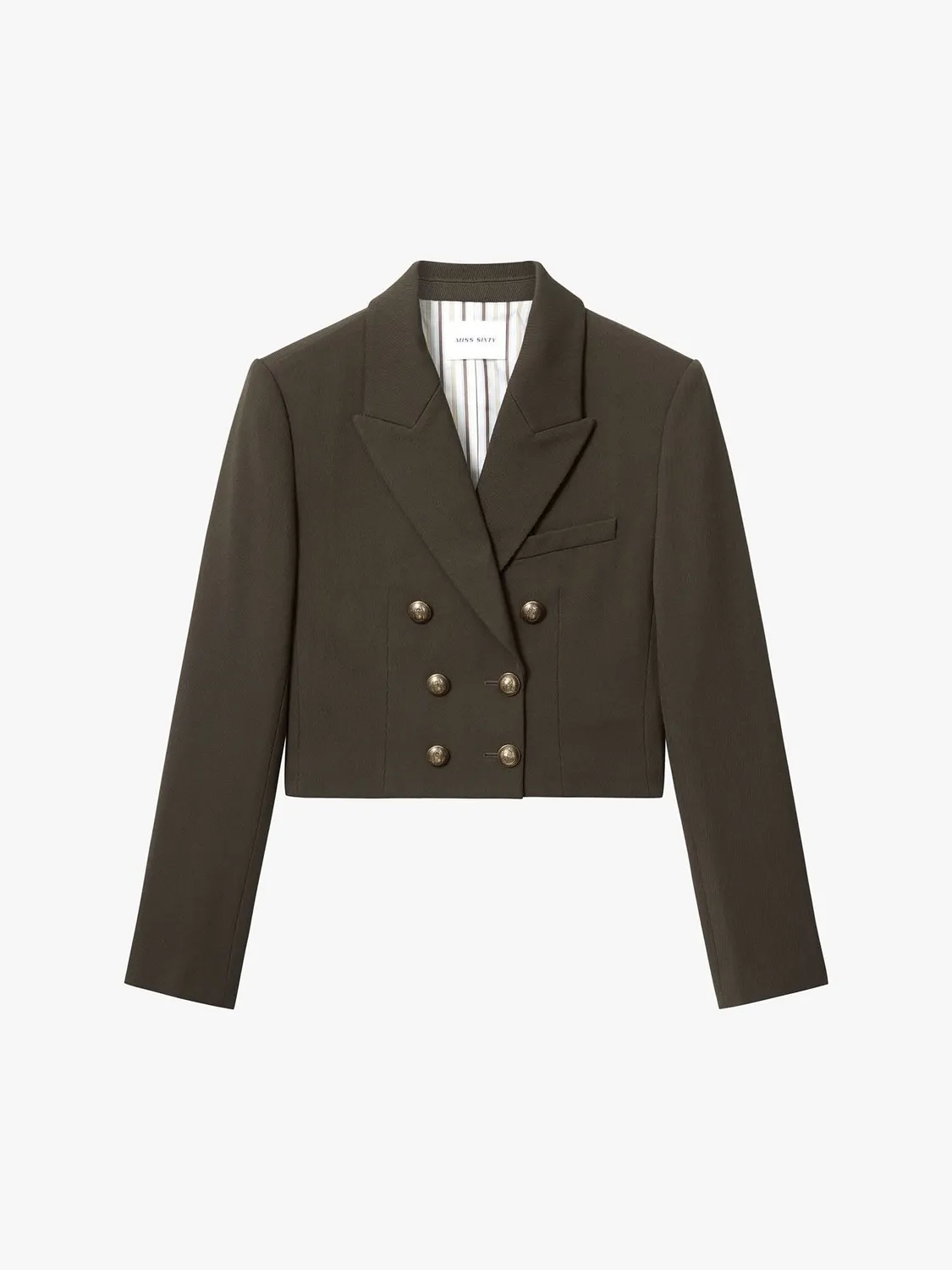 Miss Sixty Wool Tailored Suit blazer uld army green