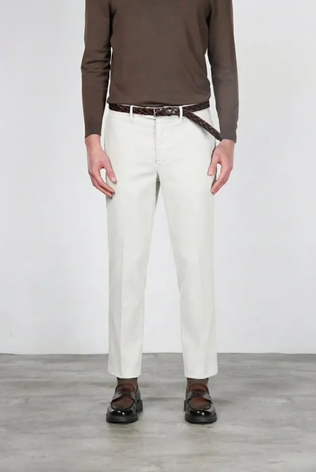 Mason's Paris chinos hvide carrot fløjl