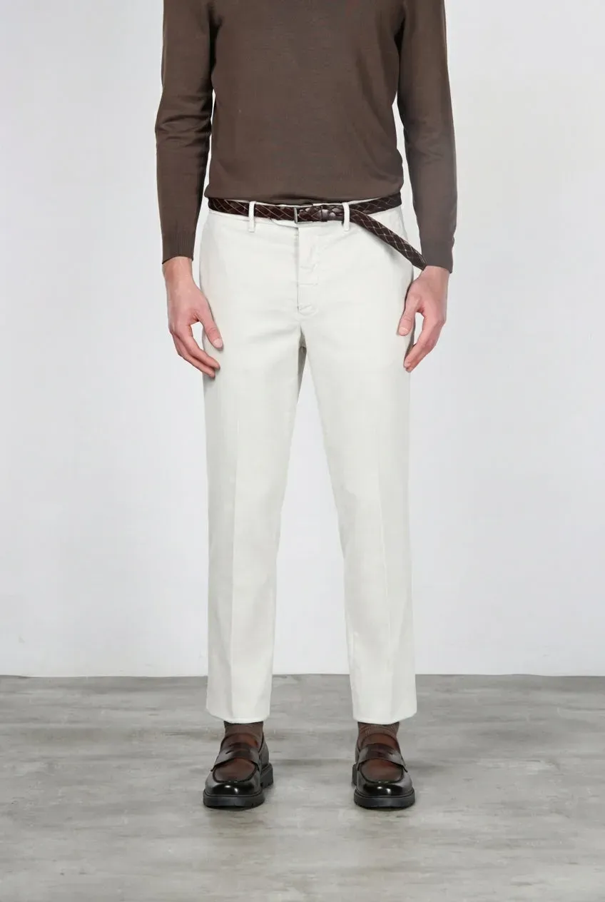 Mason's Paris chinos hvide carrot fløjl