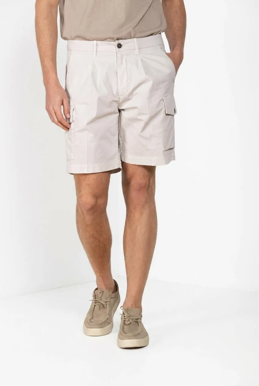 Mason's Cargo bermudashorts hvid relaxed fit