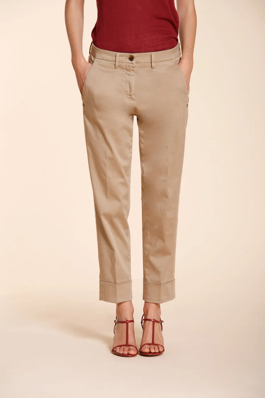 Mason's New York Carrot chinobukser dame beige satin