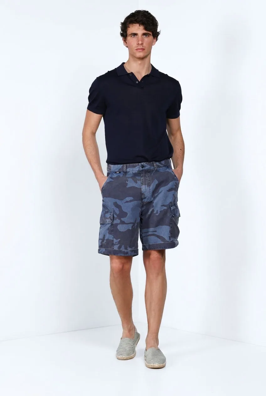 Mason's Chile M74 cargo shorts relaxed indigo