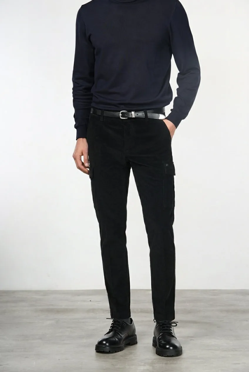 Mason's Chile 1 Pinces cargo sort fløjl slim