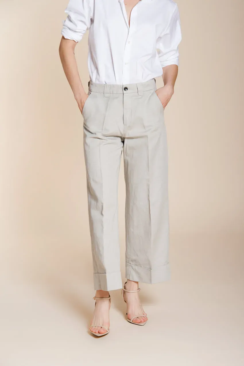 Mason's New York Studio Cropped chino lyseblå hør