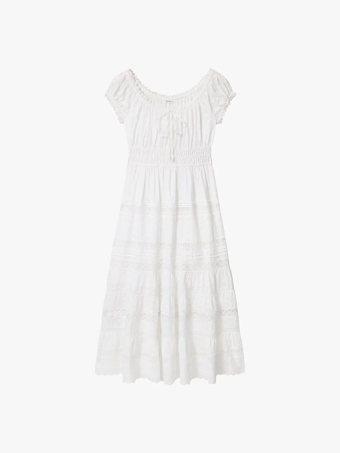 Miss Sixty Embroidered kjole hvid broderi S