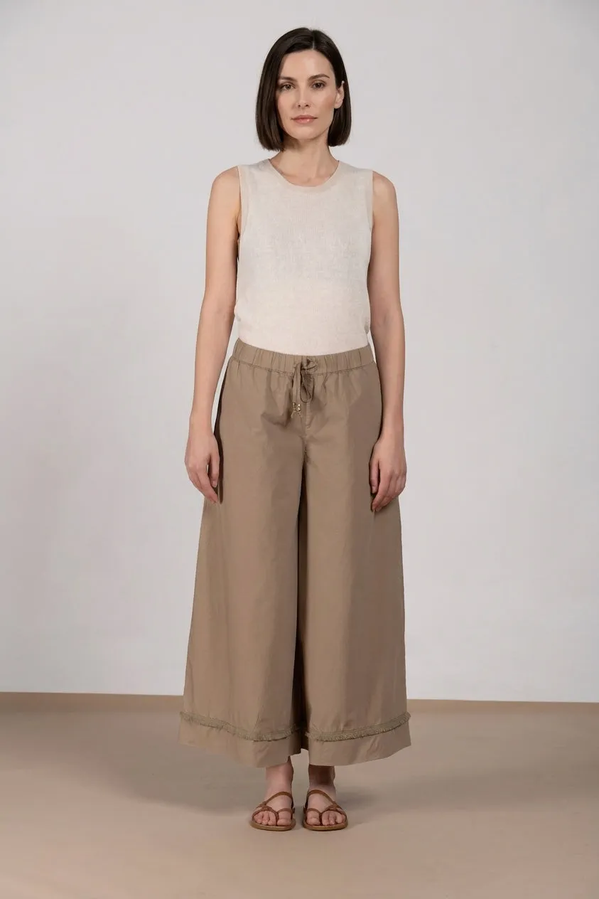 Mason's Portofino Cropped jogger mørk beige