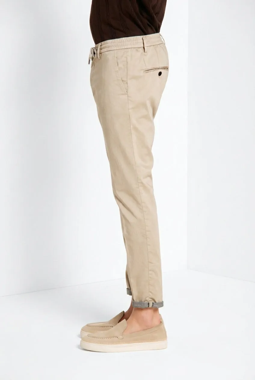 Mason's Milano Jogger Travel chino beige extra slim