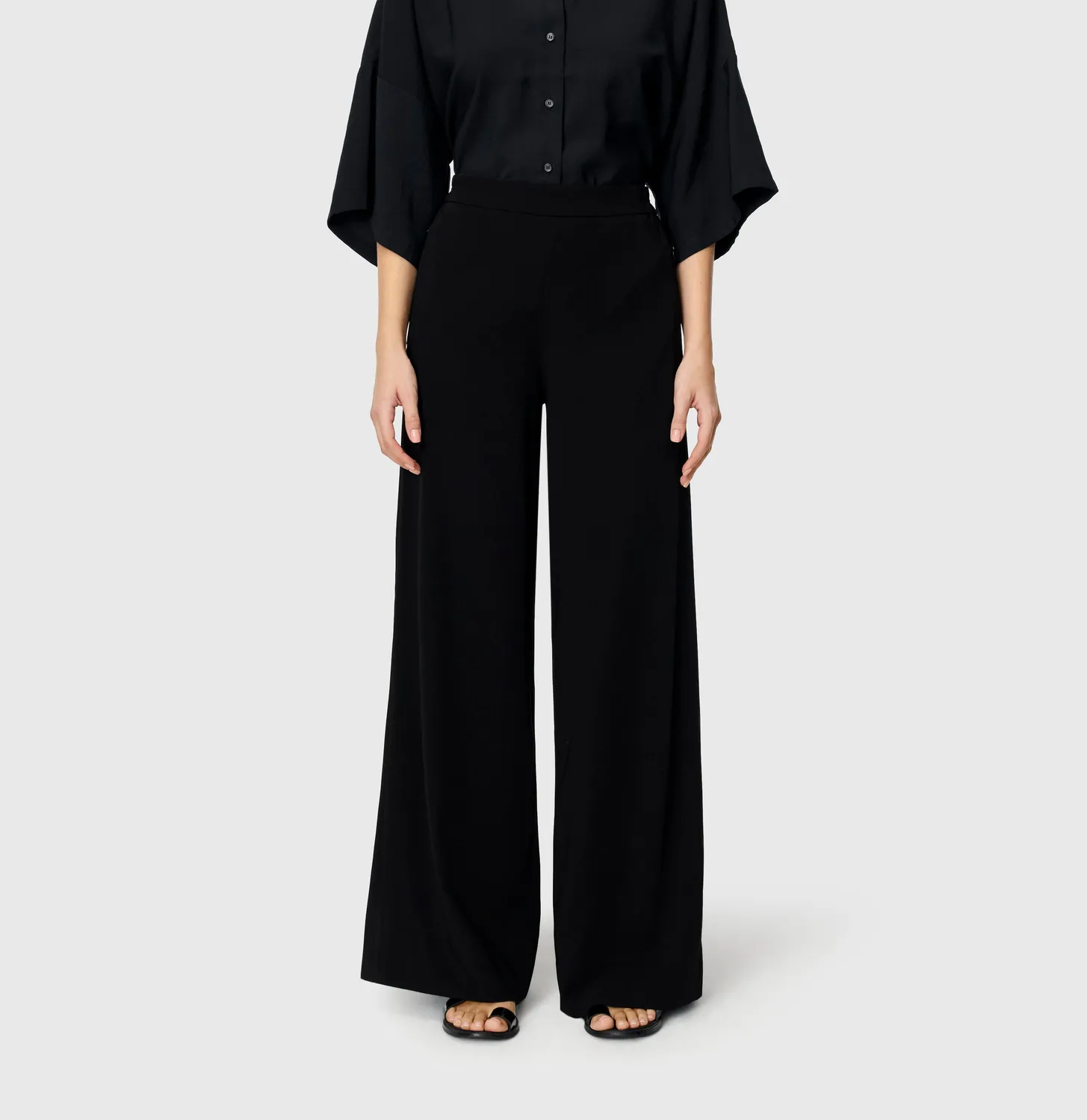 MAC Coralie 3421-00-0231L bukser sort wide fit