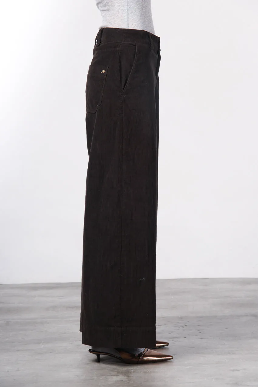 Mason's New York Wide chinos brune fløjl wide leg