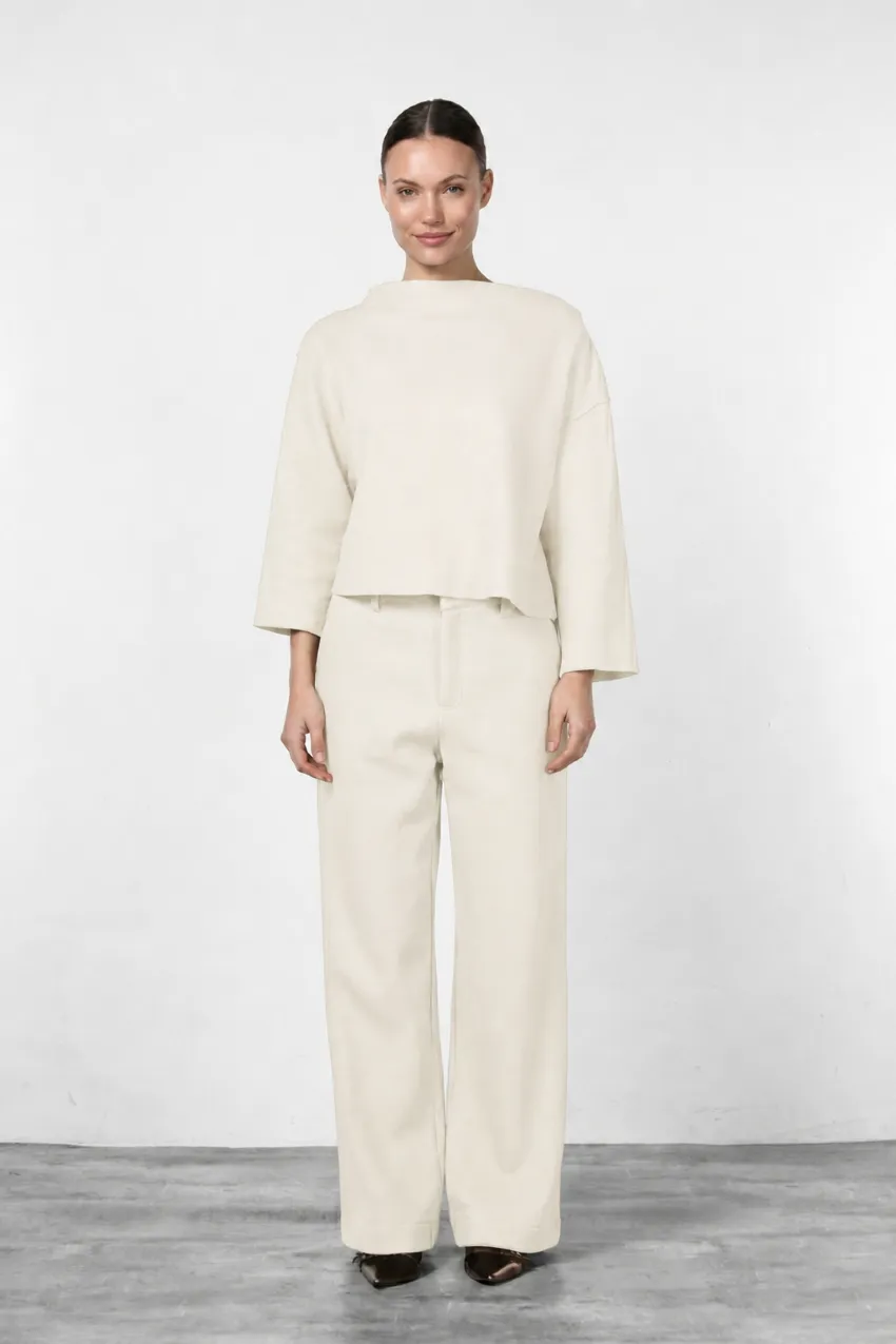 Mason's New York Wide chinobukser creme uld