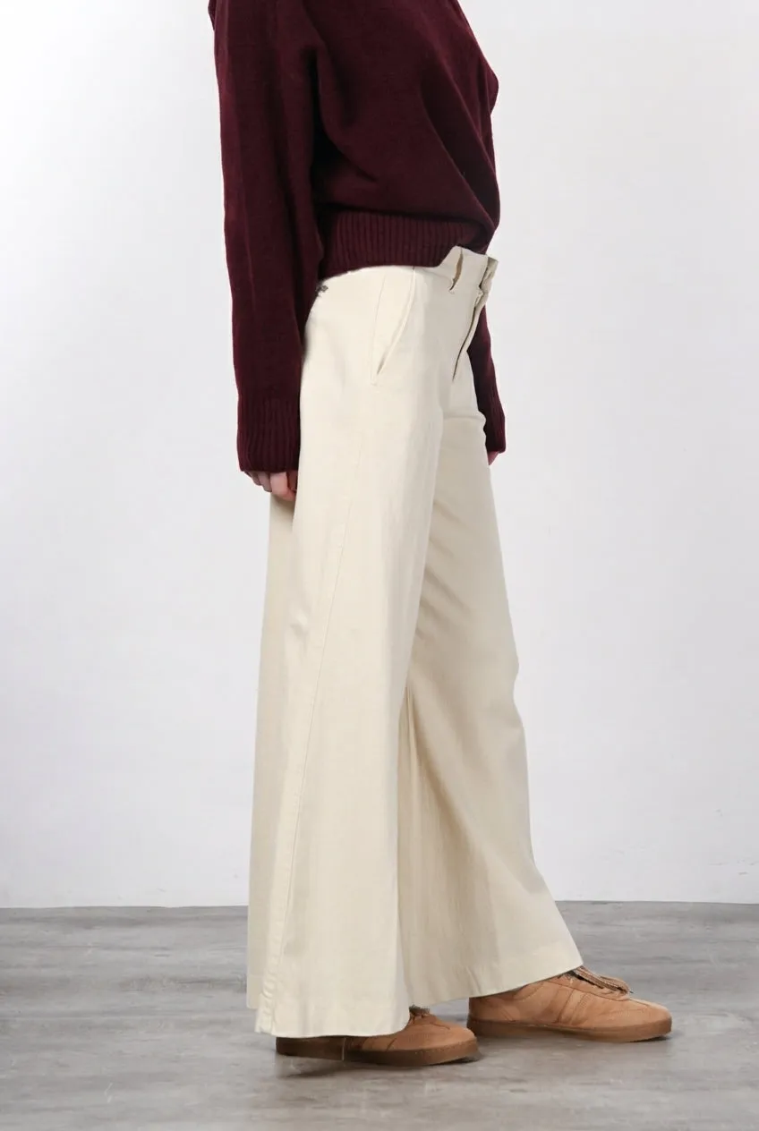 Mason's New York Palazzo chinos creme uld wide leg