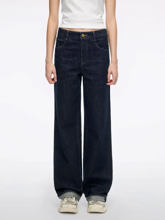 Miss Sixty Straight-Leg Straight Jeans mørkeblå 30