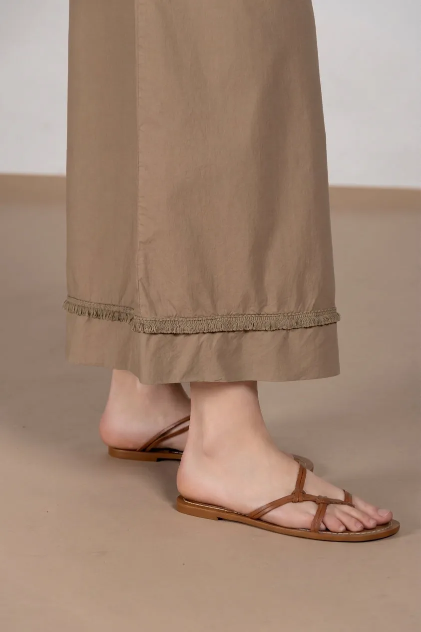 Mason's Portofino Cropped jogger mørk beige
