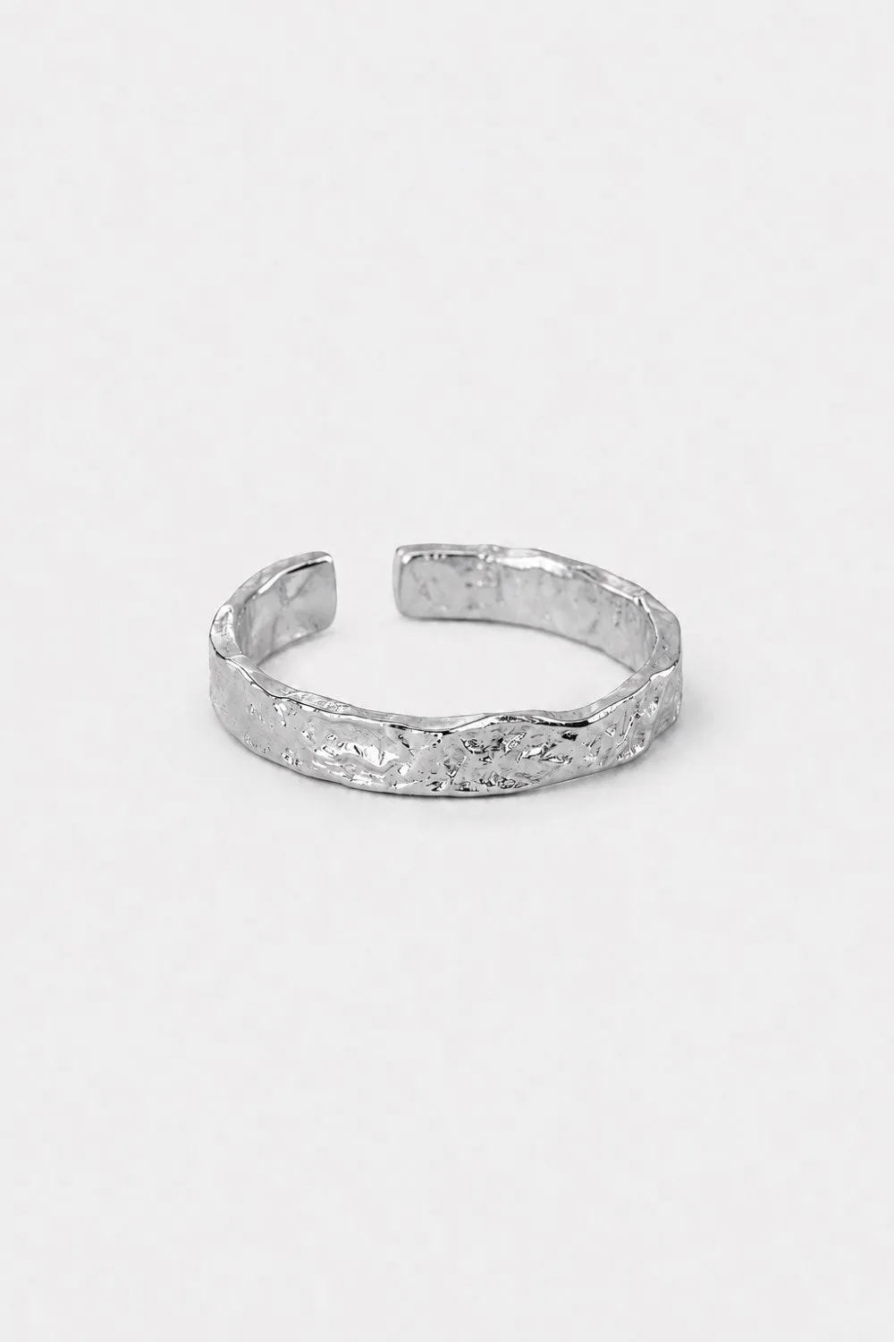 Organsk Textured Open ring guld justerbar