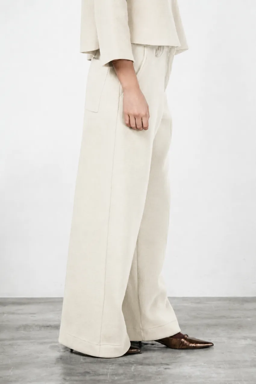 Mason's New York Wide chinobukser creme uld