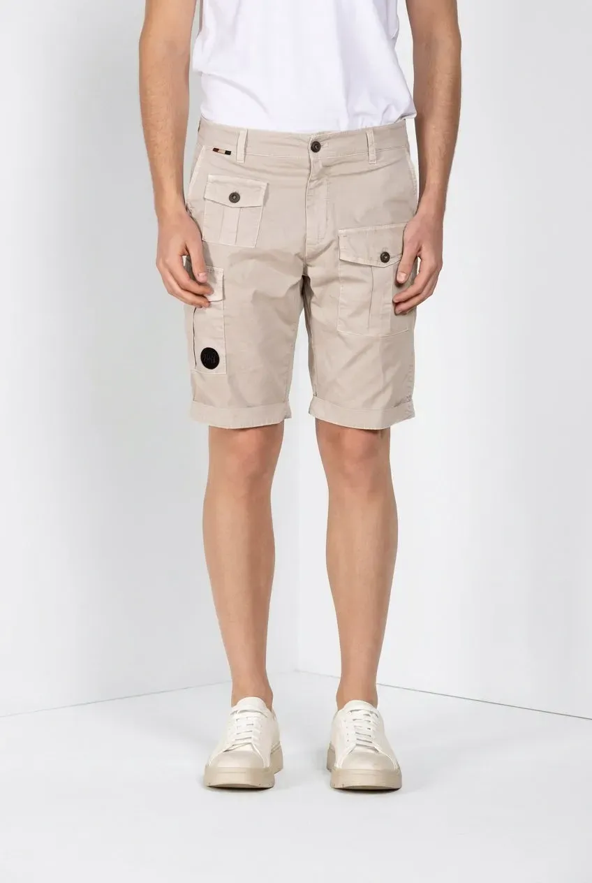 Mason's George Coolpocket cargo bermudashorts lys beige carrot fit
