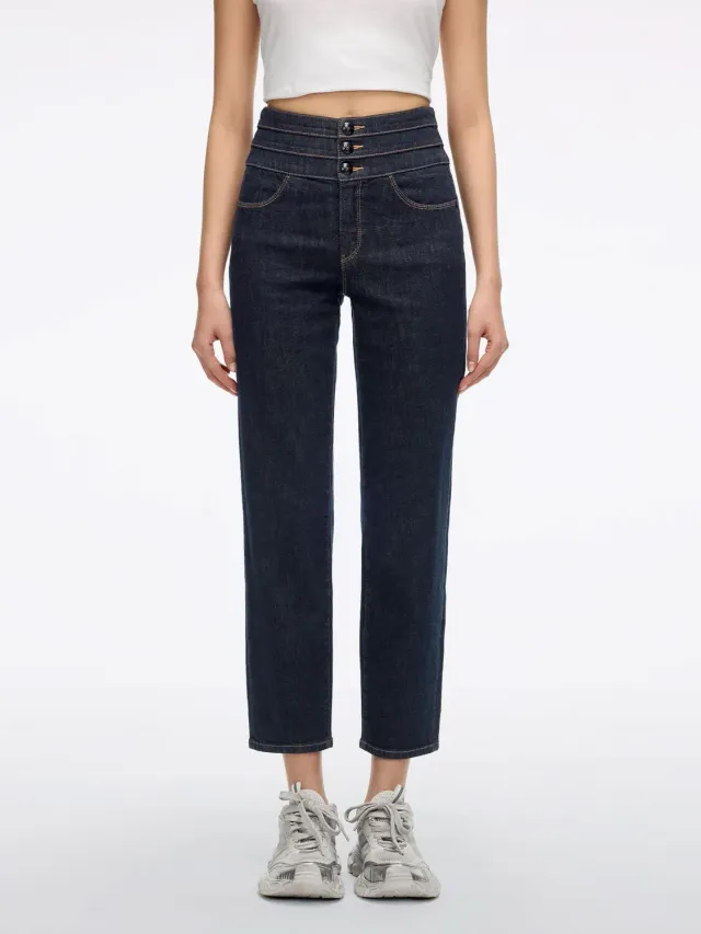Miss Sixty straight jeans mørkeblå høj talje