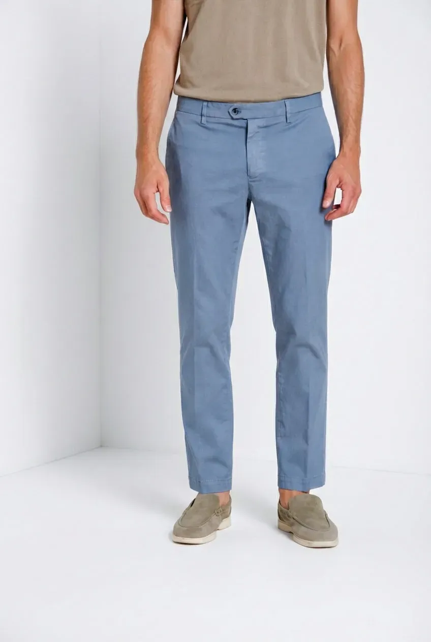 Mason's New York chinos lyseblå regular fit
