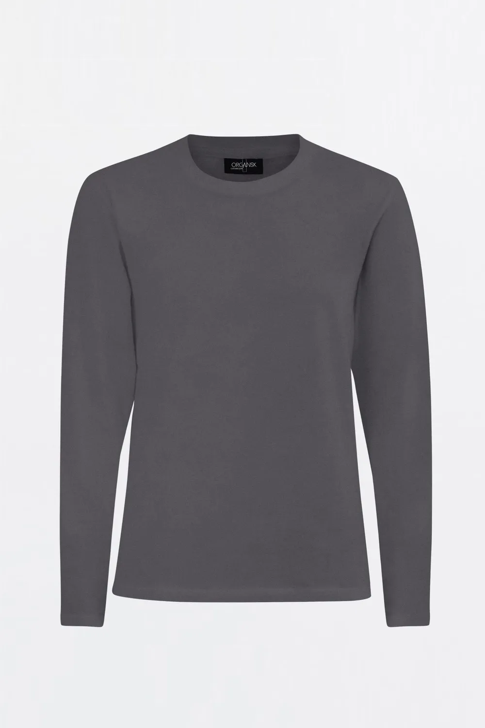 Organsk Classic langærmet T-shirt hvid økologisk