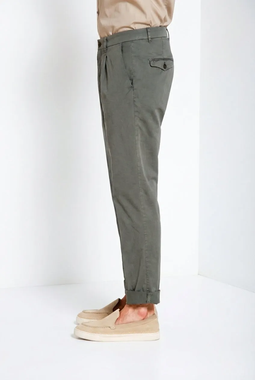 Mason's Pinces chinos militærgrøn relaxed gabardine
