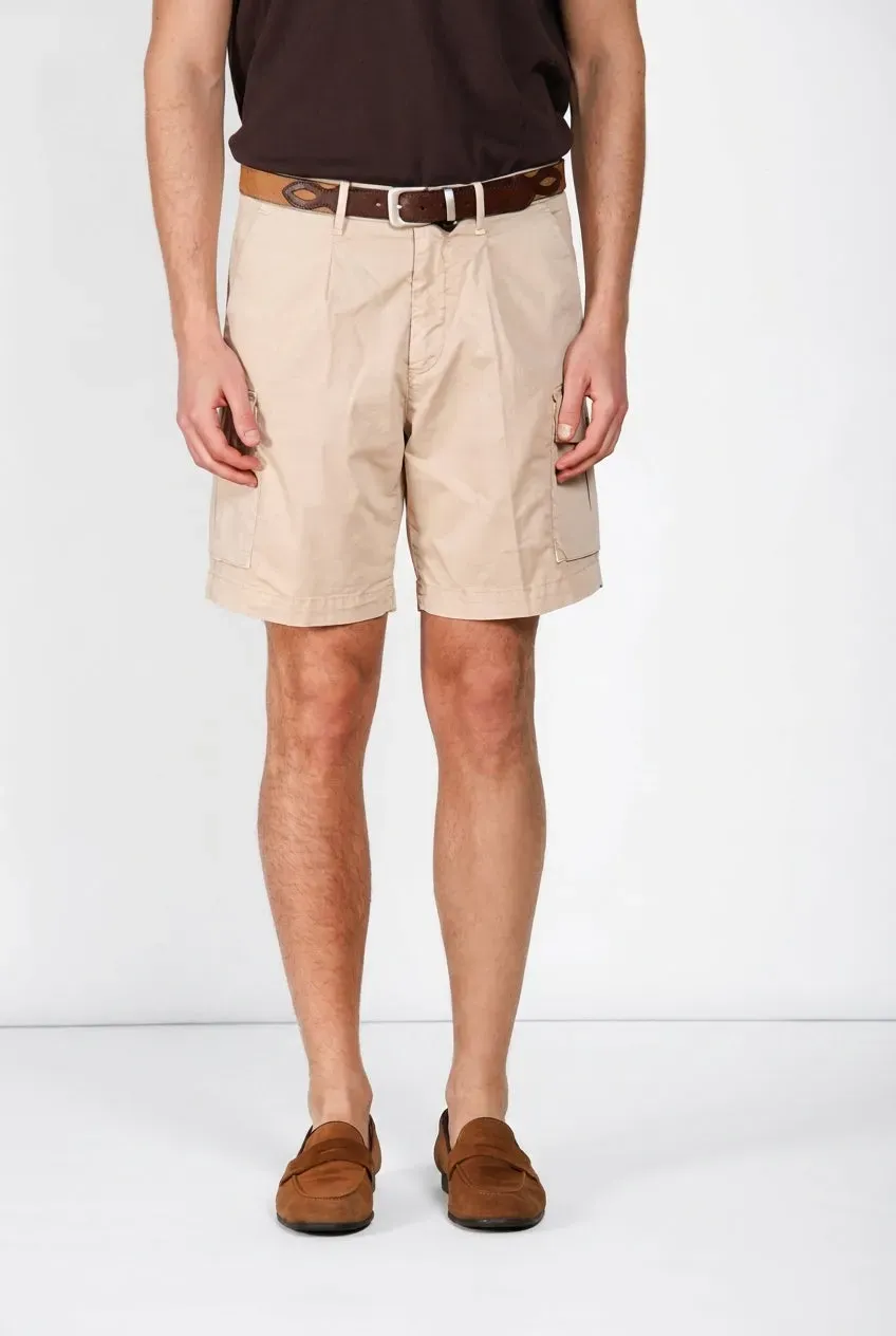 Mason's Cargo bermudashorts beige relaxed gabardin