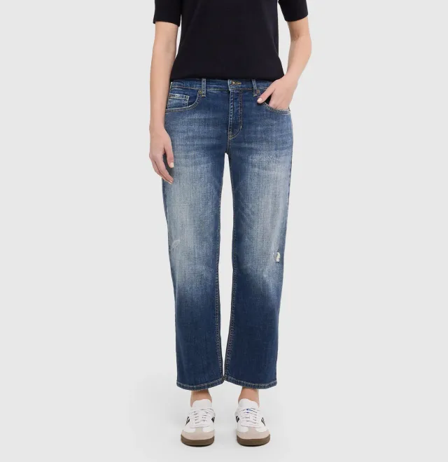 MAC Gina Straight 5877 jeans mørkeblå