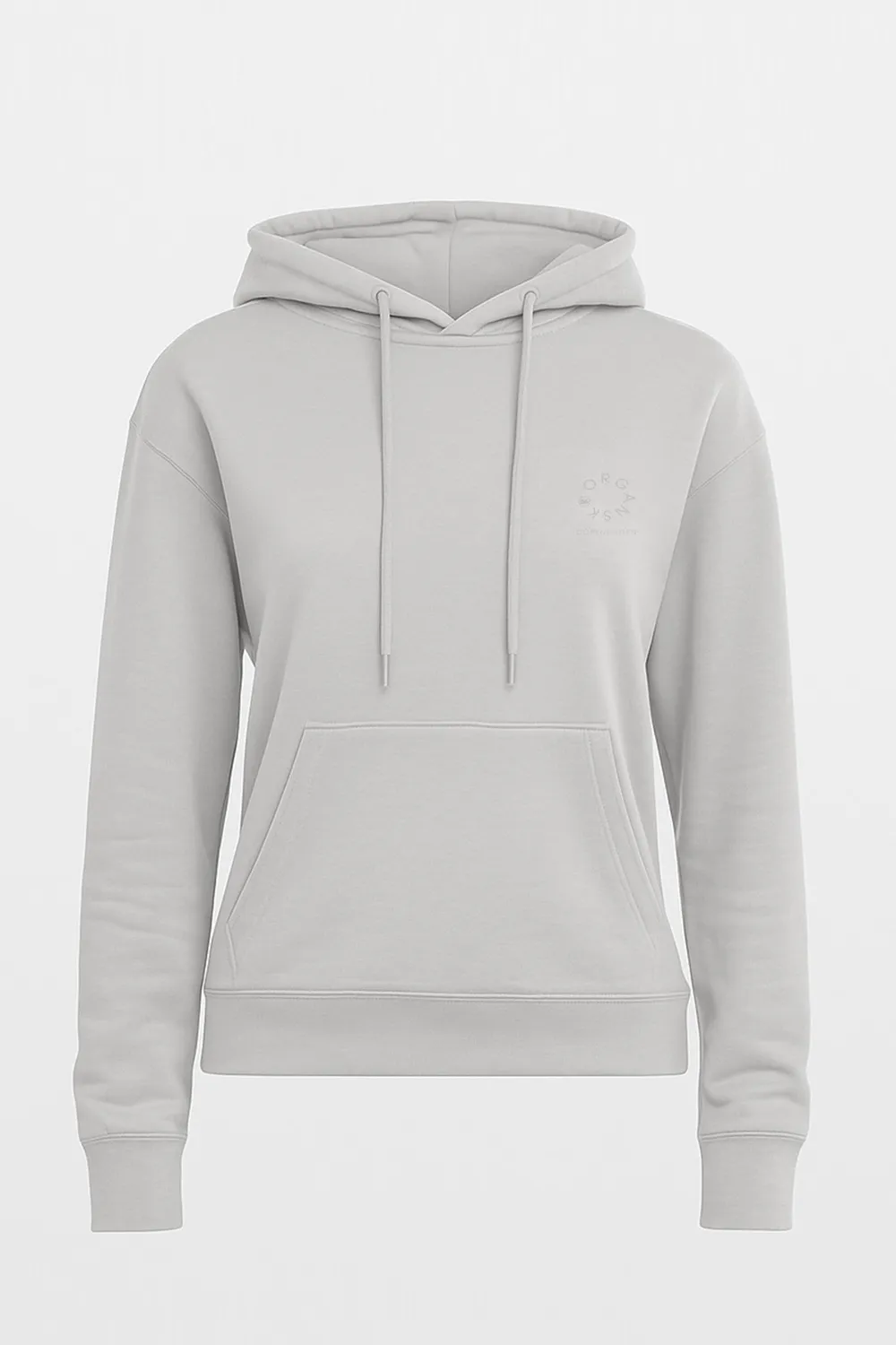 Organsk The Classic Organic hoodie grå oversize økologisk