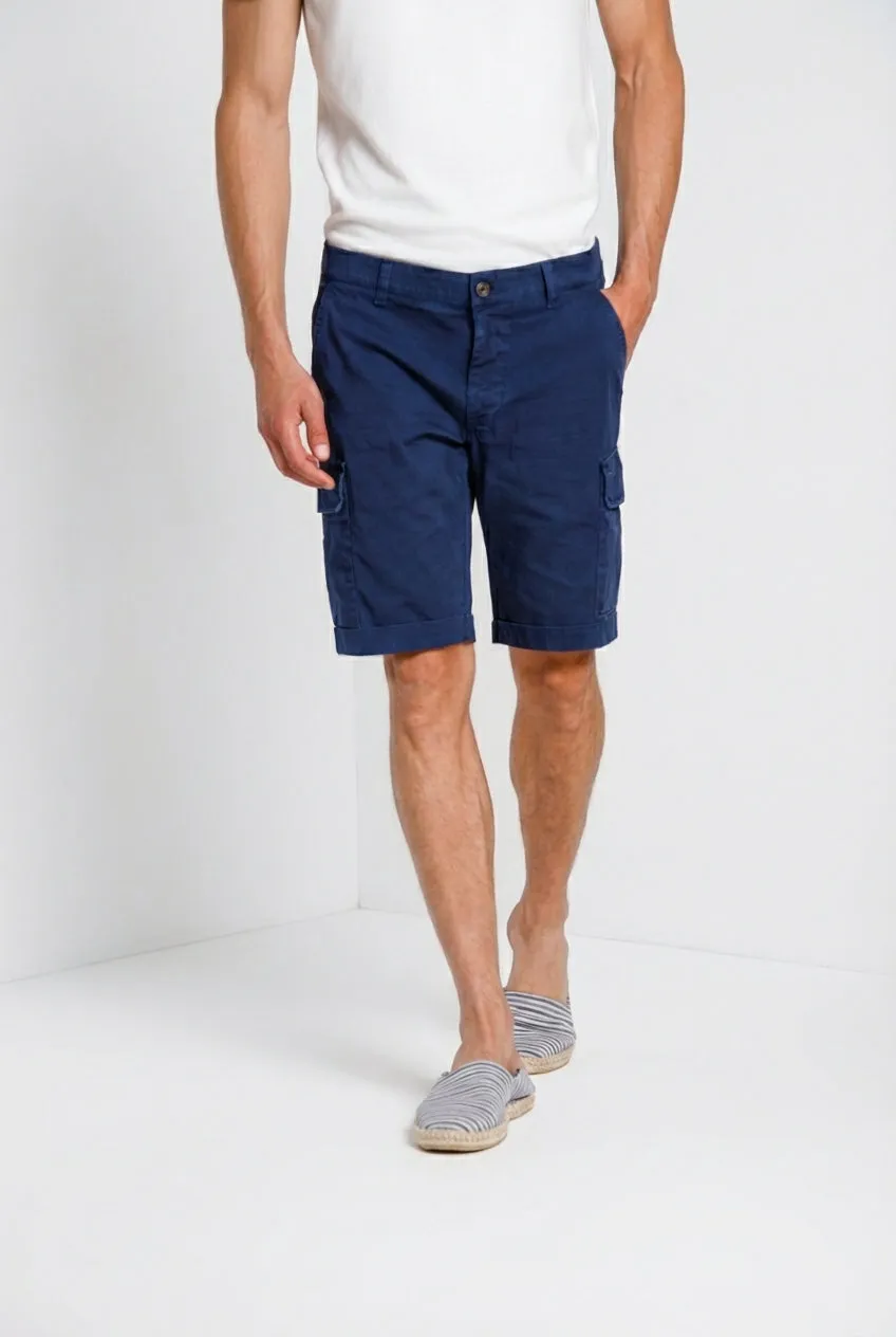 Mason's Chile cargos shorts navy slim stretch