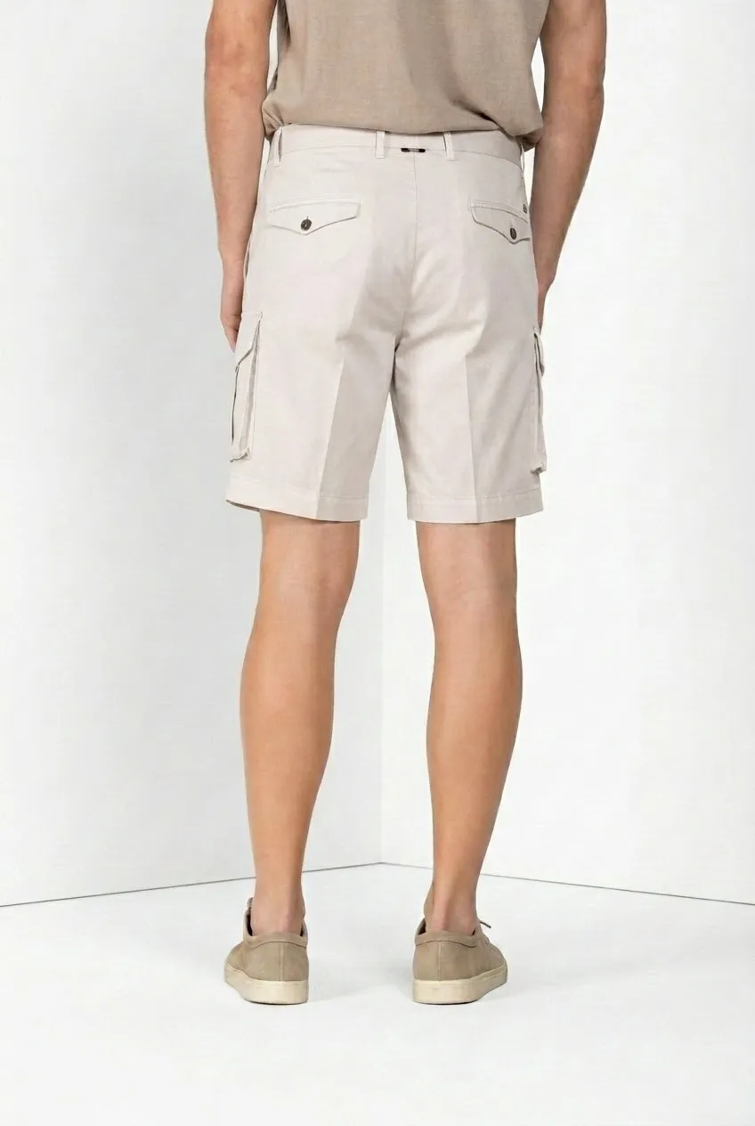 Mason's Cargo bermudashorts hvid relaxed fit