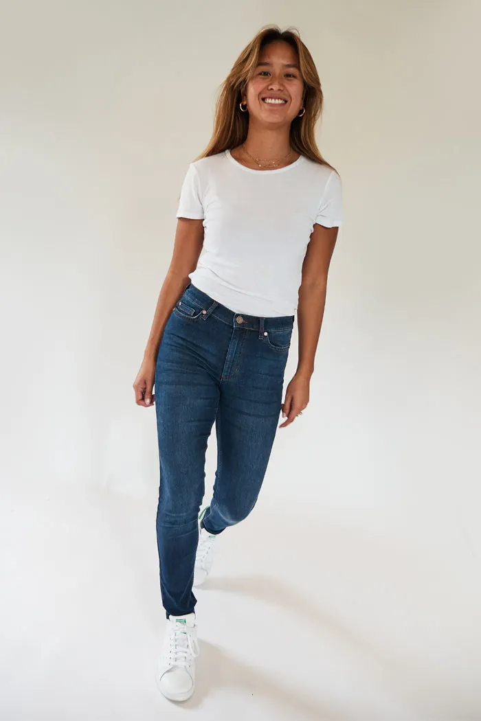 Merrytime Stella Super Slim jeans blue denim stram pasform