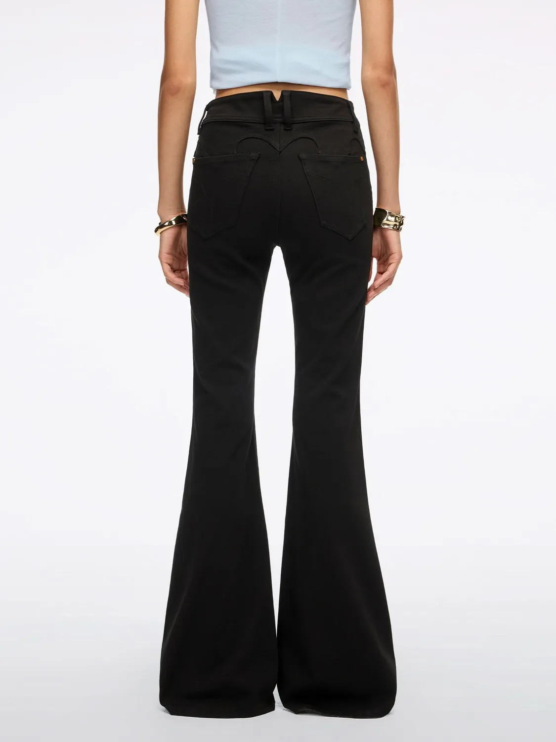 Miss Sixty Bella flare jeans sort slim stretch
