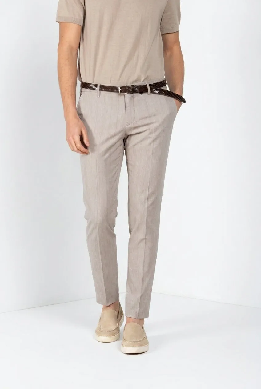 Mason's Milano chino bukser lys beige sildebens extra slim