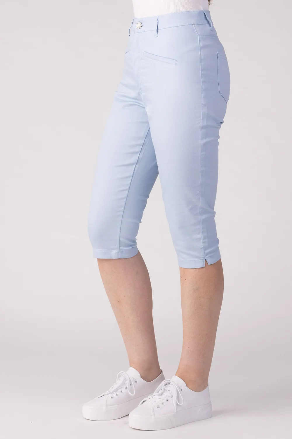 Merrytime 15635-430-21 Super Slim capri jeans lyseblå