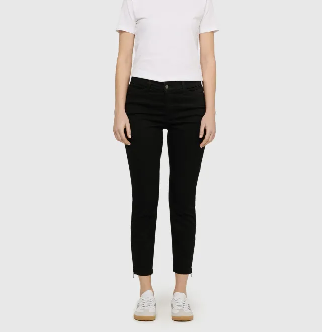 MAC Dream Chic jeans sort cropped stretch