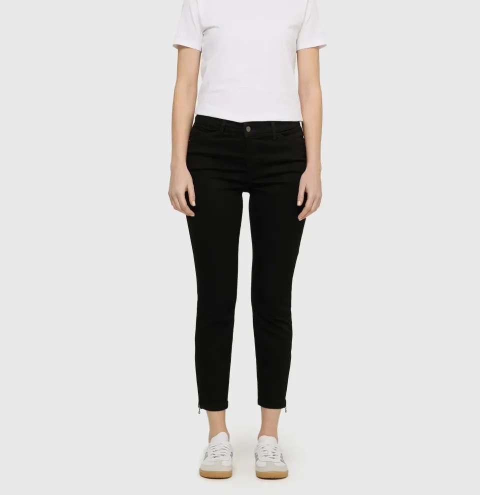 MAC Dream Chic jeans sort cropped stretch