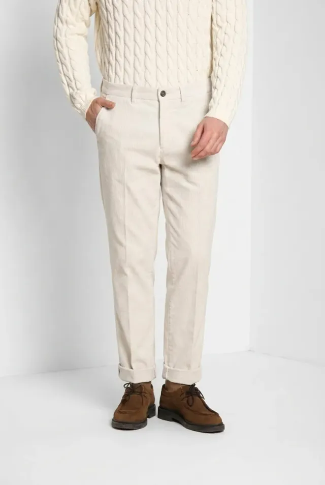 Mason's Chinos chinos off-white relaxed fløjl