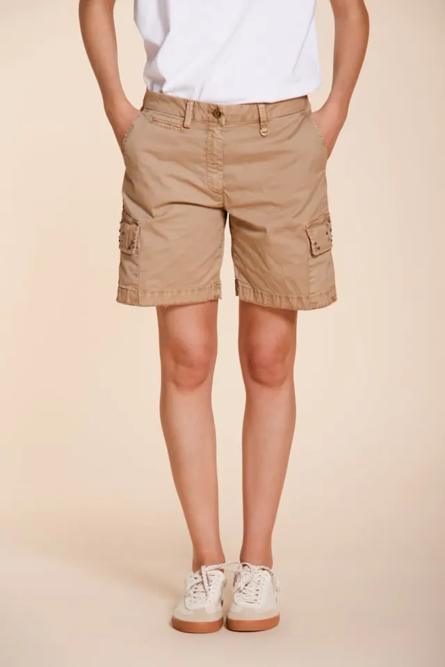 Mason's Chile cargo bermuda beige slim stretch