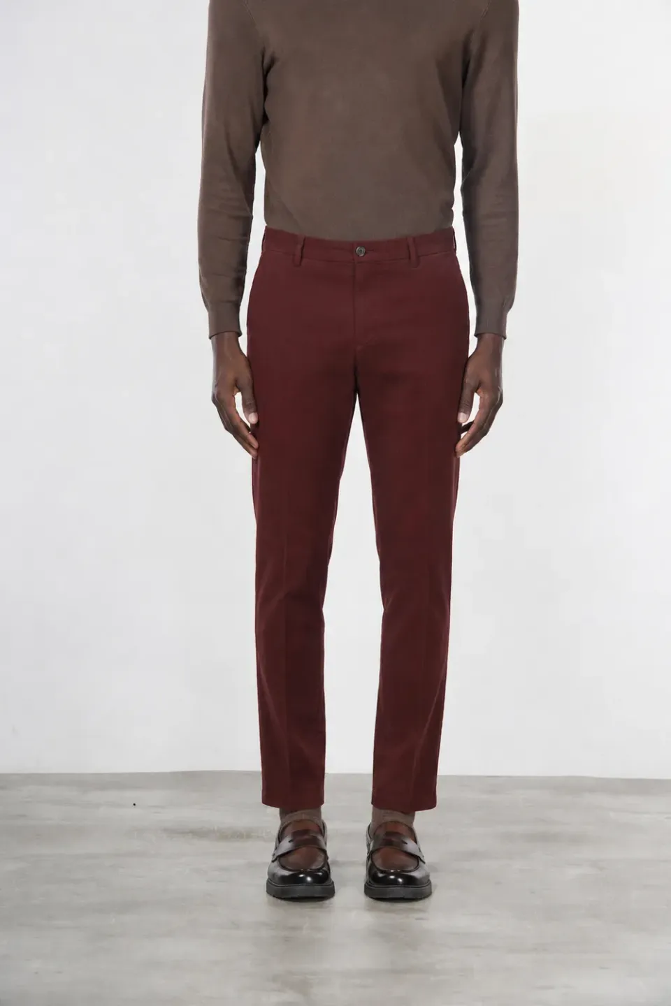 Mason's Milano chino bukser mørkerød extra slim