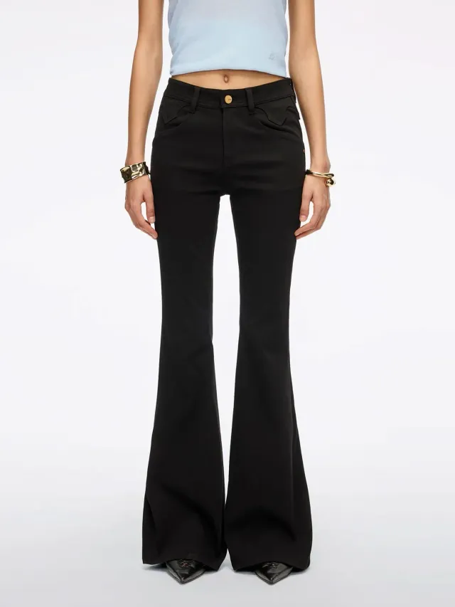 Miss Sixty Bella flare jeans sort slim stretch