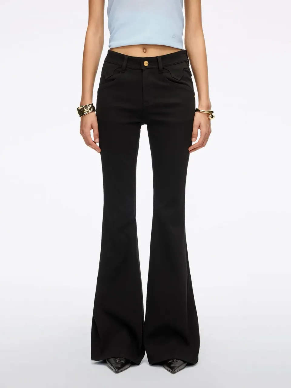 Miss Sixty Bella flare jeans sort slim stretch