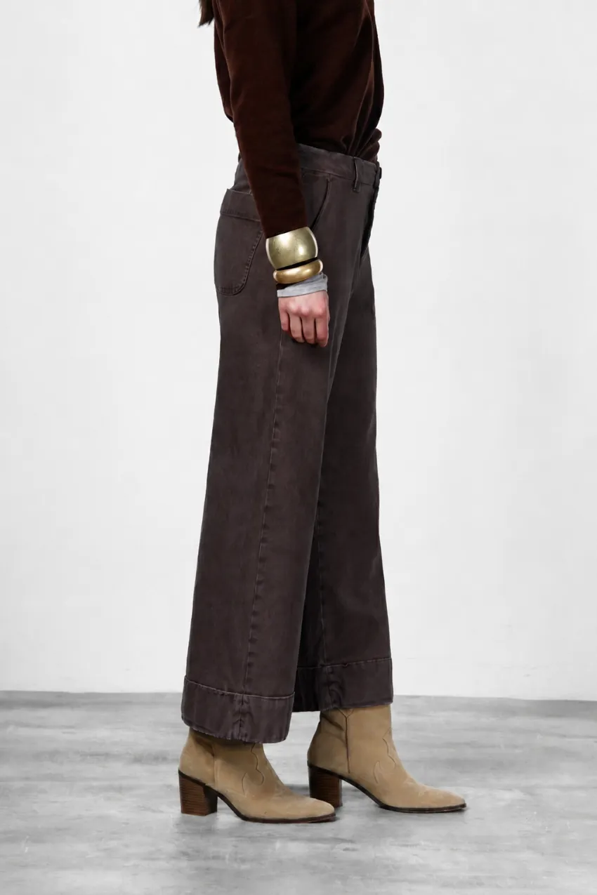 Mason's New York Studio Crop chinos brun straight fit