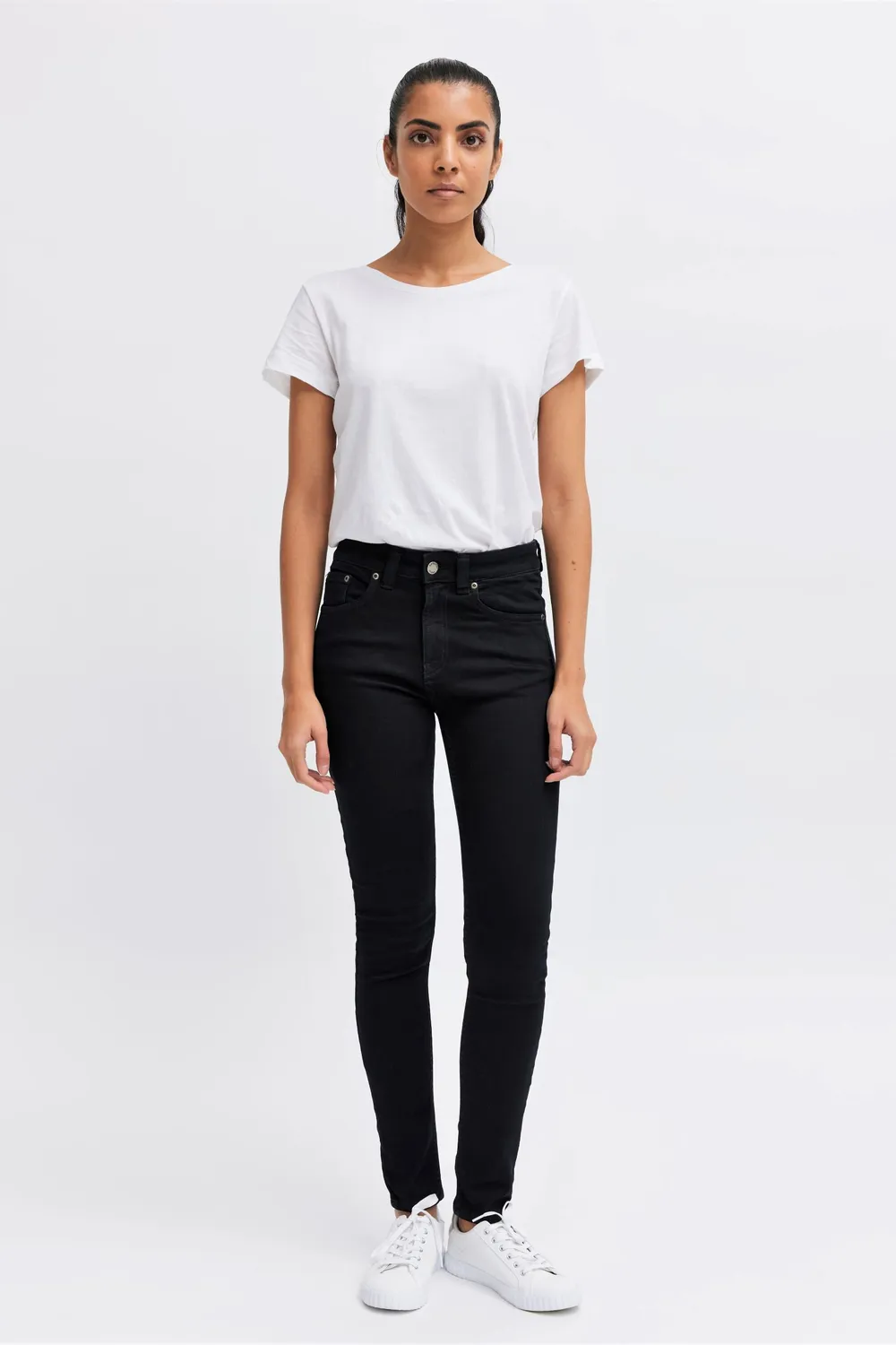 Organsk Breeze Black Sapphire jeans sort stretch slim