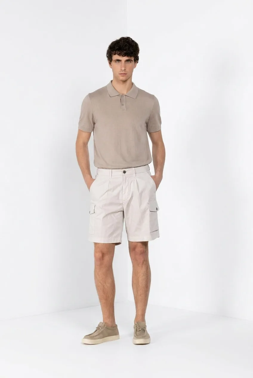 Mason's Cargo bermudashorts hvid relaxed fit