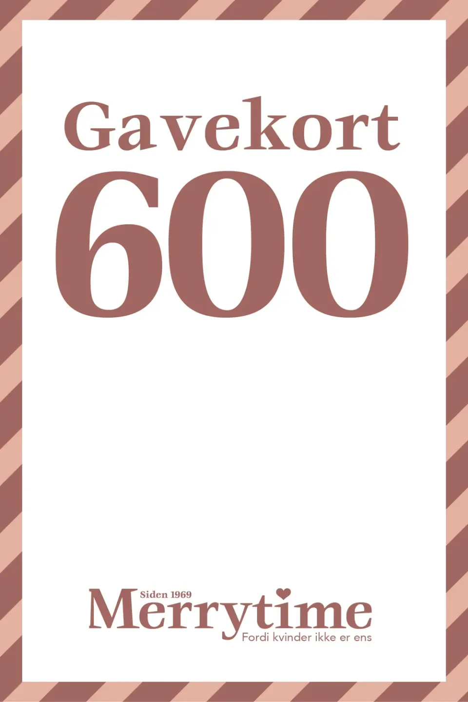 Merrytime Gavekort 600 kr email gavekort til hende