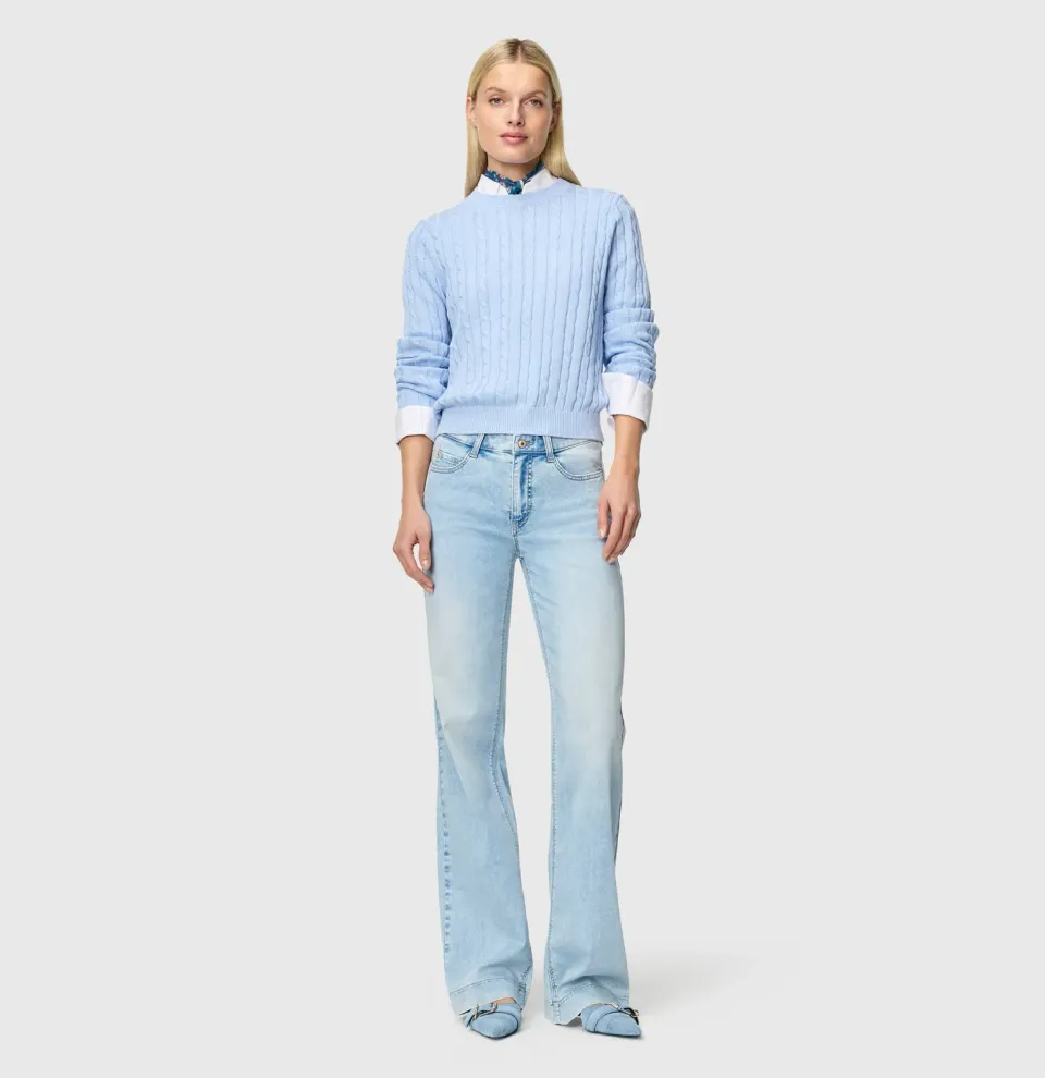MAC Dream Wide jeans lyseblå wide leg shaping